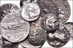 GREEK. Miscellaneous. Lot of Twenty-five (25) Mostly AR Tetradrachms and Drachms. Includes: KINGS of MACEDON, Alexander III. AR Tetradrachm (2) // Drachm (7) // Philip III Arrhidaios. AR Drachm // ATT