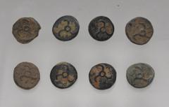 Large Lots GREEK. Asia Minor. Lot of eight (8) Dynasts of Lycia, Perikles bronze issues. All coins: SNG von Aulock 4257–8. Average VF, deposits. LOT SOLD AS IS, NO RETURNS. Eight (8) coins in lot.