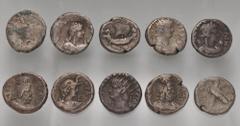 Large Lots ROMAN. Provincial. Lot of ten (10) Alexandrian BI Tetradrachms. Includes: Nero (9) // Galba. Average VF. LOT SOLD AS IS, NO RETURNS. Ten (10) coins in lot.