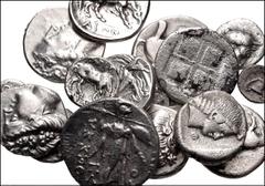 GREEK. Miscellaneous. Lot of Sixteen (16) Mixed AR Denominations. Includes: MACEDON, Akanthos. AR Diobol // Mende. AR Hemiobol (2) // Terone. AR Tetrobol // KINGS of MACEDON, Perdikkas II. AR Tetrobol