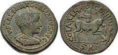 Roman Provincial LYCAONIA, Iconium. Gordian III. AD 238-244. Æ (34mm, 24.39 g, 6h). Laureate, draped, and cuirassed bust right, seen from behind / Gordian on horseback galloping right, preparing to sp