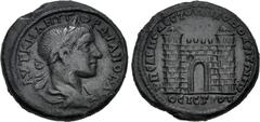 Roman Provincial MOESIA INFERIOR, Nicopolis ad Istrum. Gordian III. AD 238-244. Æ Tetrassarion (27mm, 13.03 g, 6h). Sab(inius?) Modestus, legatus Augusti pro praetore. Laureate, draped, and cuirassed 