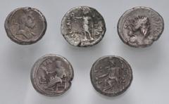 Large Lots ROMAN. Provincial. Lot of five (5) Alexandrian BI Tetradrachms. Includes: Vespasian (2) // Titus. RPC 2470. Very rare // Hadrian (2). Average Near VF. LOT SOLD AS IS, NO RETURNS. Five (5) c