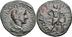 LYCIA, Podalia. Gordian III. AD 238-244. Æ (31mm, 18.43 g, 1h). Laureate, draped, and cuirassed bust right / Apollo standing right, holding plectrum and cithara set on column. von Aulock, Münzprägung 