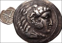 GREEK. Miscellaneous. Lot of Two (2) AR. Includes: CELTIC, Lower Danube. Uncertain Tribe. Imitating a tetradrachm of Alexander III // GAUL, Massalia. AR Obol. Head of Apollo left / Wheel with four spo