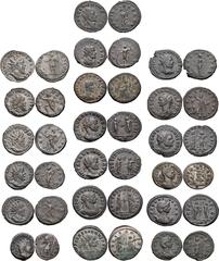 ROMAN. Imperial. Lot of Nineteen (19) Antoniniani from Postumus to Severina. All coins: Antoniniani unless otherwise noted. Includes: Postumus. RIC V 54 // 77 // 309 // Victorinus. RIC V 41 // 114 // 