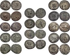ROMAN. Imperial. Lot of Fourteen (14) Æ from Tetricus II to Galerius. Includes: Tetricus II. Antoninianus. RIC V 255 // Salonina. Antoninianus. RIC V 58 // Claudius II. Antoninianus. RIC V 145 var. //