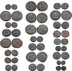 ROMAN. Imperial. Lot of Twenty-four (24) Æ from Theodora to Leo I. Includes: Theodora. Unclear mintmark // Gratian. Arelate mint. RIC IX 20a // Nicomedia mint. RIC IX 39a // Cyzicus mint. RIC IX - // 