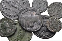 ROMAN. Imperial. Lot of Eight (8) Æ of Roman Women. Includes: Severina Antoninianus // Helena Æ Follis // Fausta Æ Follis (2) // Aelia Flacilla Æ (4). Average VF. LOT SOLD AS IS, NO RETURNS. Eight (8)
