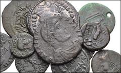 MIXED. Roman Provincial-Byzantine. Lot of Eleven (11) Miscellaneous Æ. Includes: ROMAN PROVINCIAL: Macedon, Uncertain (Philippi?). Augustus (2) // Thrace, Philippopolis Commodus (2) // Mysia, Pergamom