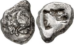 Greek LYCIA, Uncertain. Circa 520-470/60 BC. AR Stater (18mm, 9.25 g). Forepart of boar left / Rough incuse square. Müseler I, 14 (uncertain dynast); Falghera 8; SNG Copenhagen Supp. 368. Toned, some 