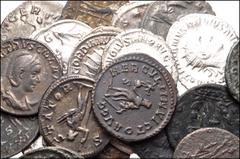 ROMAN. Imperial. Lot of Twenty-five (25) AR and Æ from Gordian III to Constantius I. Includes: Gordian III. AR Antoninianus (4) // Philip I. AR Antoninianus (2) // Trajan Decius. AR Antoninianus // He