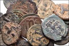 BYZANTINE. Early. Lot of Twenty-one (21) Byzantine and Arab-Byzantine Æ Folles. Includes: BYZANTINE: Constans II. Æ Imitation Follis (8) // Heraclius, with Heraclius Constantine and Heraclonas. Æ Foll