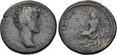 Large Lots ROMAN. Provincial. Lot of six (6) River-god themed provincial coins, Thrace. Includes: 1) THRACE, Bizya. Marcus Aurelius. As Caesar, AD 139-161. Æ Triassarion (26mm, 10.42 g, 6h). Struck ci