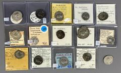 Large Lots ROMAN. Imperial. Lot of fifteen (15 mostly silver issues. Includes: Crispina. AR Denarius // Septimius Severus. AR Denarius // Caracalla. AR Antoninianus (2) // Julia Maesa. AR Denarius // 