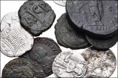 MIXED. Greek-World. Lot of Eleven (11) Miscellaneous AR and Æ. Includes: GREEK: Illyria, Dyrrachion (2) // ROMAN IMPERIAL: Antoninus Pius. Æ Sestertius // City Commemoratives. Æ // Valentinian I. Æ //