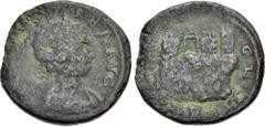 Roman Provincial PHOENICIA, Ace-Ptolemais. Otacilia Severa. Augusta, AD 244-249. Æ (29mm, 15.34 g, 6h). Draped bust right, wearing stephane / The Acropolis of Ace-Ptolemais surmounted by walls, gate, 