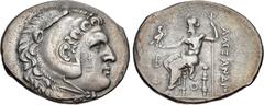 Greek LYCIA, Phaselis. Circa 218/7-186/5 BC. AR Tetradrachm (33mm, 16.71 g, 12h). In the name and types of Alexander III of Macedon. Dated CY 2 (217/6 BC). Head of Herakles right, wearing lion skin; c