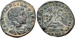 Roman Imperial Hanniballianus. Rex Regum, AD 335-337. Æ Follis (15mm, 1.52 g, 6h). Constantinople mint, uncertain officina. Struck AD 336-337. FL ANNIBALIANO REGI, Bareheaded, draped, and cuirassed bu