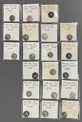 Large Lots ORIENTAL GREEK. Baktria. Lot of twenty (20) AR Drachms. Includes: various Indo-Greek rulers (17) // includes three (3) Central Asian Indo-Skythian AR Drachms. Fine - VF. LOT SOLD AS IS, NO 