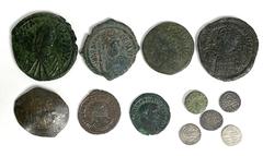 Large Lots MIXED. Roman Imperial - Islamic. Lot of twelve (12) silver, billon, and bronze issues. Includes: Roman Imperial: Probus. Antoninianus. Sisica mint, 7th officina. 8th emission,circa AD 281. 