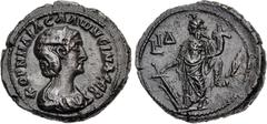 The Beniak Collection of Alexandrian Coinage EGYPT, Alexandria. Salonina. Augusta, AD 254-268. Billon Tetradrachm (25mm, 11.03 g, 12h). Dated RY 14 of Valerian I & Gallienus (AD 266/7). Draped bust ri