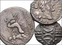 MIXED. Roman Republican-British. Lot of Three (3) Mixed AR. Includes: ROMAN REPUBLICAN: C. Licinius L.f. Macer. AR Denarius // ROMAN IMPERIAL: Antoninus Pius. Fourrée Denarius // BRITISH. Celtic, Icen