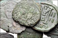 BYZANTINE. Lot of Twenty-two (22) Æ from Anastasius to Manuel I. Includes: Anastasius. Æ Follis // Justin I. Æ Half Follis // Æ Decanummium // Justinian I. Æ Follis (2) // Æ 16 Nummi // Justin II. Æ H