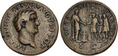 World Medals ANCIENT THEMES. Otho. AD 69. Cast Æ "Sestertius" (36mm, 21.47 g, 7h). Paduan type. Low quality cast after Giovanni da Cavino (1500-1570). IMP OTHO CAESAR AVG TR I POT, bare head right / S