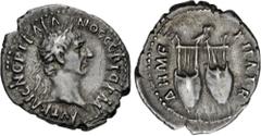 Roman Provincial LYCIA, Koinon of Lycia. Trajan. AD 98-117. AR Drachm (19mm, 3.60 g, 7h). Struck AD 98-99. Laureate head right / Two lyres; above, owl standing right. RPC III 2676; BMC 9-11; SNG von A