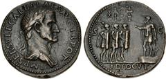 World Medals ANCIENT THEMES. Galba. AD 68-69. Æ "Sestertius" (33mm, 21.90 g, 6h). Paduan type. After Giovanni da Cavino, 1500-1570. Later cast. IMP SER SVLP GALBA CAESA AVG TR POT, laureate and draped