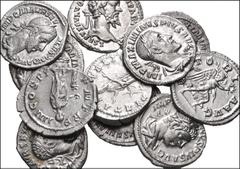 ROMAN. Imperial. Lot of Eleven (11) AR Denarii from Septimius Severus to Gordian III. Includes: Septimius Severus // Julia Domna // Elagabalus // Severus Alexander (3) // Maximinus I (4) // Gordian II