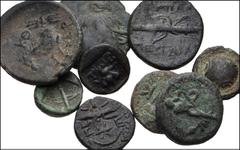 GREEK. Asia Minor. Lot of Nine (9) Æ from Lycia to Pisidia. Includes: LYCIA, Phellos // Telmessos // Termessos // PAMPHYLIA, Perge // PISIDIA, Entenna // Selge (3) // Termessos Major. Good Fine to Nea