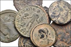 ROMAN. Imperial. Lot of Eight (8) Æ Quietus to Gratian. Includes: Quietus. Antoninianus // Galeria Valeria. Æ Follis // Crispus. Æ Follis // Constantius II. Æ Follis // Magnentius. Æ Centenionalis // 