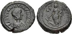 The Beniak Collection of Alexandrian Coinage EGYPT, Alexandria. Tranquillina. Augusta, AD 241-244. Potin Tetradrachm (24mm, 13.61 g, 12h). Dated RY 5 of Gordian III (AD 241/242). Draped bust right, we