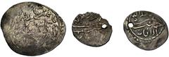 Large Lots ISLAMIC. BEYLIK OF ALANYA. Lot of three (3) AR. All coins: Anonymous. AR Dirham, in the name of the Mamluk ruler Muhammad I, Madinat 'Ala'iya (Alanya) mint, dated AH 721 // AR Akçes (2), in