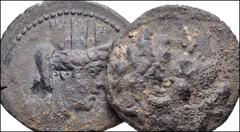 GREEK. Miscellaneous. Lot of Two (2) AR Tetradrachms, Macedon and Phoenicia. Includes: KINGS of MACEDON, Alexander the Great (or his successors). AR Tetradrachm // PHOENICIA, Arados. AR Tetradrachm. F