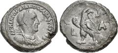 Roman Provincial EGYPT, Alexandria. Gordian I. AD 238. BI Tetradrachm (23mm, 10.29 g, 12h). Dated RY 1 (AD 238). Laureate, draped, and cuirassed bust right, seen from the front / Eagle standing left, 