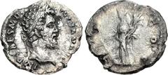 Roman Imperial Didius Julianus. AD 193. AR Denarius (18.5mm, 2.54 g, 12h). Rome mint. Laureate head right / Fortuna standing left, holding rudder on globe and cornucopia. RIC IV 2; RSC 10. Toned, slig