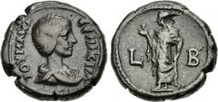 The Beniak Collection of Alexandrian Coinage EGYPT, Alexandria. Julia Maesa. Augusta, AD 218-224/5. Potin Tetradrachm (23mm, 12.46 g, 12h). Dated RY 2 of Elagabalus (AD 218/9). Draped bust right / Elp