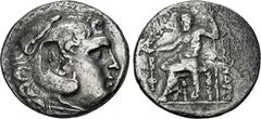 Greek LYCIA, Phaselis. Circa 218/7-186/5 BC. AR Tetradrachm (30mm, 15.39 g, 1h). In the name and types of Alexander III of Macedon. Dated CY 2 (217/6 BC). Head of Herakles right, wearing lion skin; c/