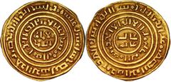 Egypt and Syria CRUSADERS, Latin Kingdom of Jerusalem. Imitation Bezants. 11th-12th centuries. AV Bezant (22mm, 3.64 g, 12h). Imitating a dinar of the Fatimid caliph Al-Amir. With mint-name 'Misr' and