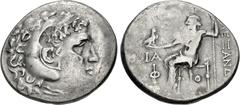 Greek LYCIA, Phaselis. Circa 218/7-186/5 BC. AR Tetradrachm (31mm, 16.14 g, 12h). In the name and types of Alexander III of Macedon. Dated CY 11 (208/7 BC). Head of Herakles right, wearing lion skin; 