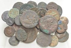 Large Lots ROMAN. Provincial. Lot of thirty-five (35) bronze and potin issues. Includes: various. Including some Alexandrian Tetradrachms. Notably a RPC VI 10246 (temp) of Severus Alexander, as Caesar