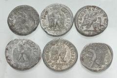 Large Lots ROMAN. Provincial. Lot of six (6) BI Tetradrachms. Includes: various rulers. Average VF - Near EF. LOT SOLD AS IS, NO RETURNS. Six (6) coins in lot.
