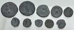 Large Lots GREEK. Levant & the Near East. Lot of ten (10) mostly Ptolemaic Cypriot mint bronze issues. Includes: various Ptolemaic Cyrpiot mint issues (7) // Cyprus, Marion. Timocharis. Æ (1) // Cypru