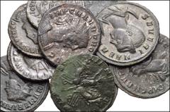 ROMAN. Imperial. Lot of ten (10) Æ from Claudius II to Licinius I. Includes: Claudius II // Severina // Probus (5) // Numerian // Diocletian // Licinius I. Near VF to VF, some smoothing. LOT SOLD AS I