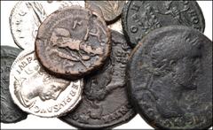ROMAN. Provincial-Imperial. Lot of ten (10) AR and Æ issues from Vespasian to Honorius. Includes: ROMAN PROVINCIAL: Moesia Inferior, Nicopolis. Macrinus. Æ // Egypt, Alexandria. Aurelian. Æ Tetradrach