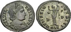Roman Imperial Galeria Valeria. Augusta, AD 293(?)-311. Æ Follis (24.5mm, 6.03 g, 6h). Alexandria mint, 3rd officina. Struck circa AD 310. Draped bust right, wearing stephane / Venus standing facing, 