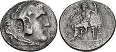 Greek LYCIA, Phaselis. Circa 218/7-186/5 BC. AR Tetradrachm (31mm, 15.85 g, 1h). In the name and types of Alexander III of Macedon. Dated CY 26 (193/2 BC). Head of Herakles right, wearing lion skin; c